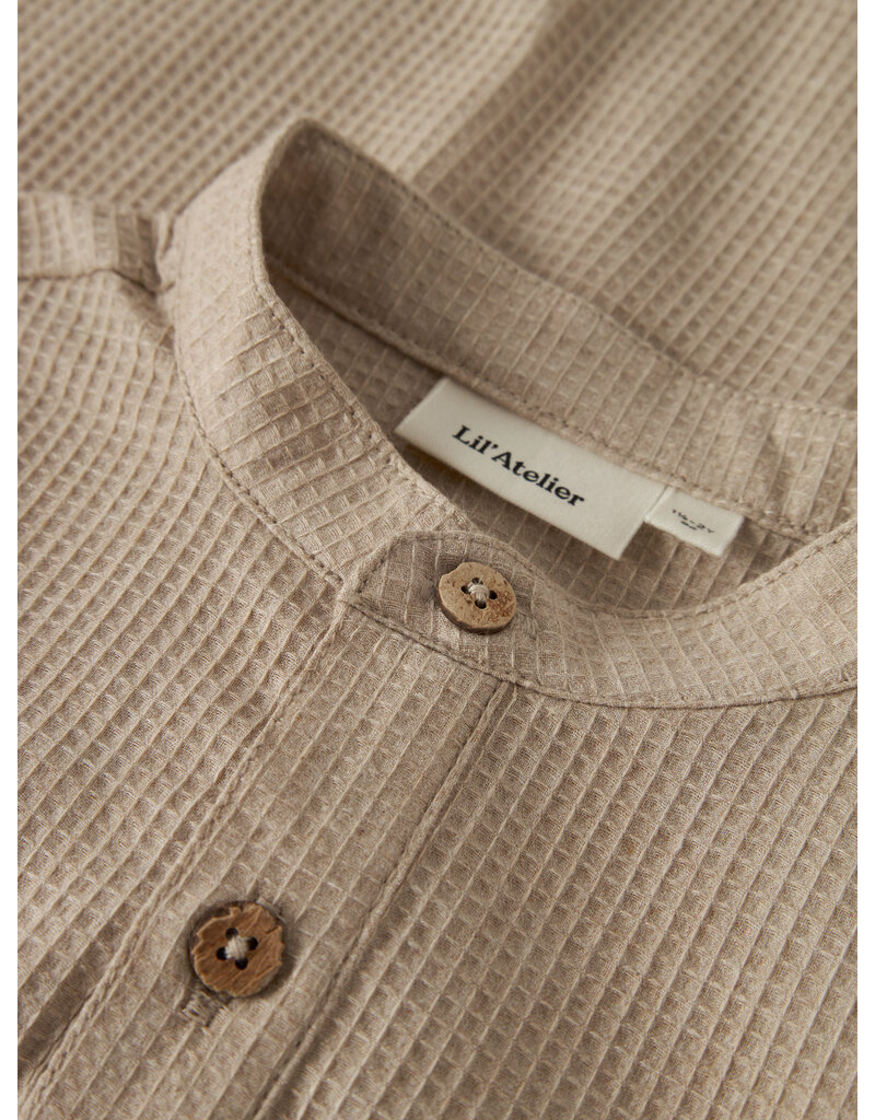 Lil' Atelier Dasher Loose Shirt Oxford Tan