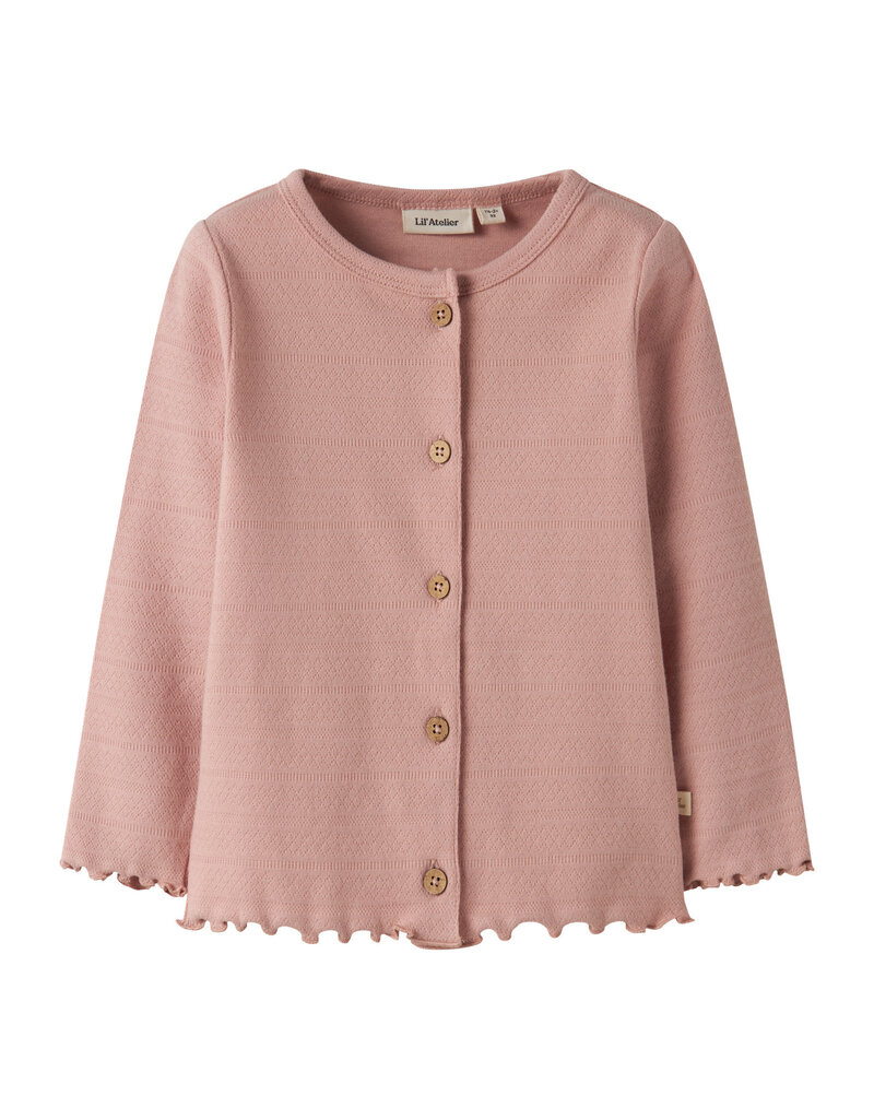 Lil' Atelier Dimia Slim Cardigan Misty Rose