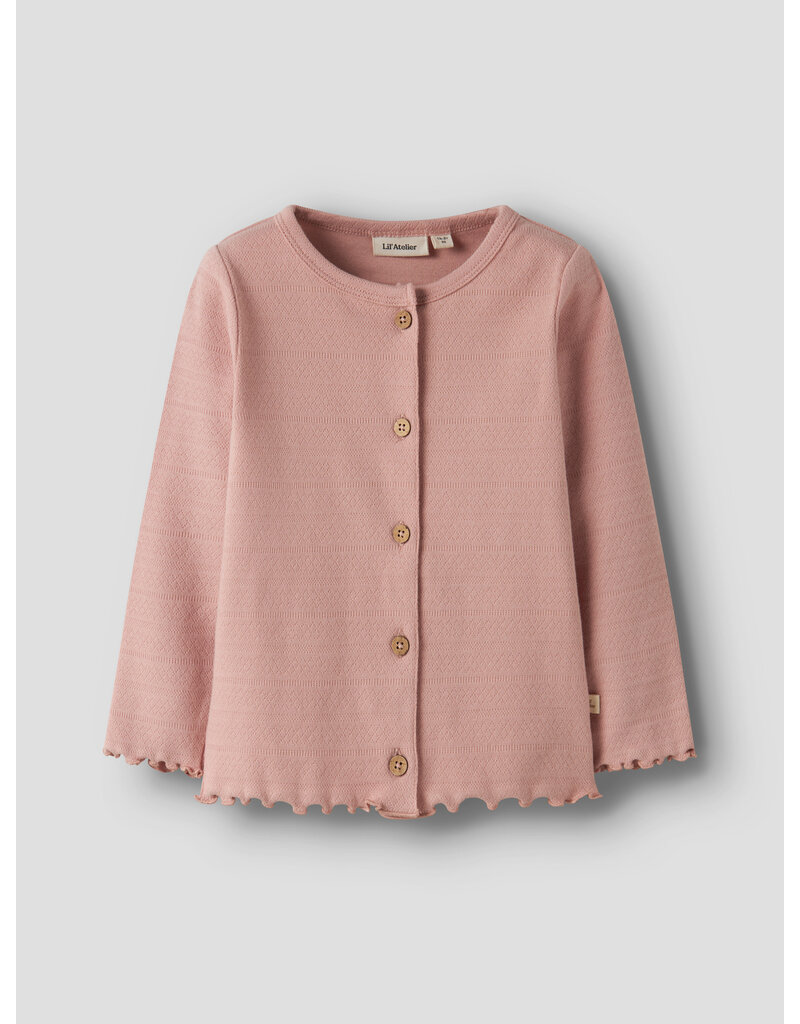 Lil' Atelier Dimia Slim Cardigan Misty Rose