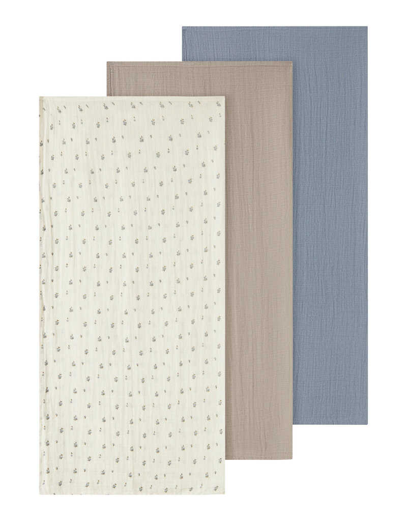 Lil' Atelier Isleys 3 Pack Nappies Coconut Milk / Oxford Tan