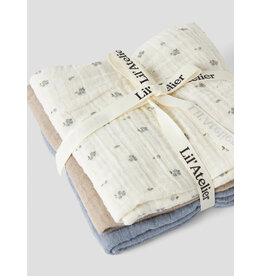 Lil' Atelier Isleys 3 Pack Nappies Coconut Milk / Oxford Tan