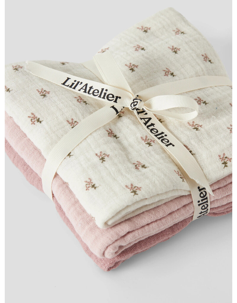 Lil' Atelier Isleys 3 Pack Nappies Coconut Milk/Peach