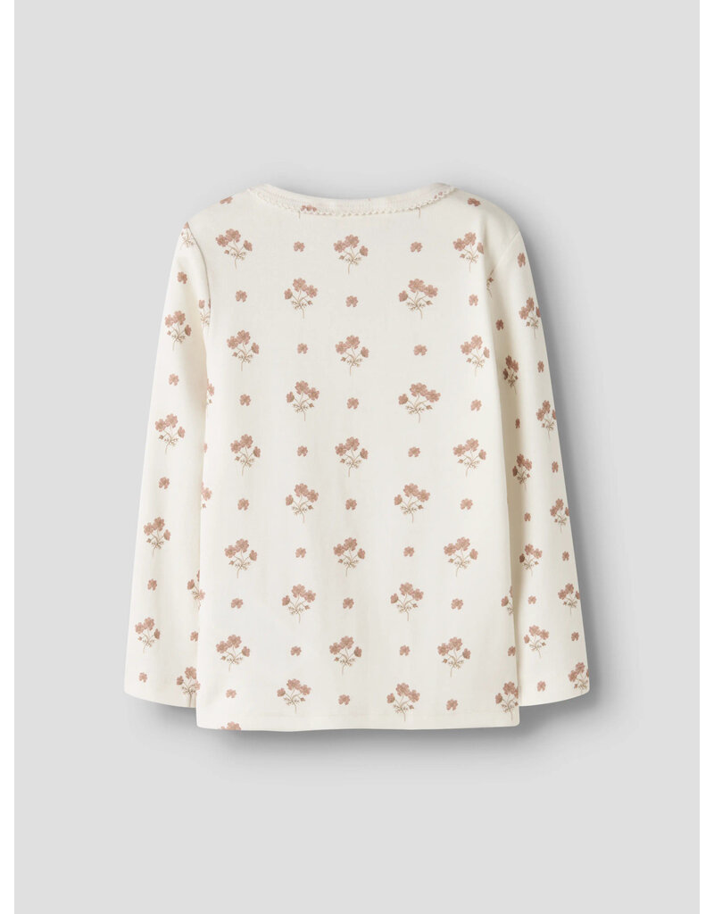 Lil' Atelier Layo Sig Slim Top Coconut Milk Flower
