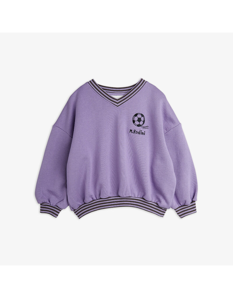 Mini Rodini Football emb sweatshirt Purple