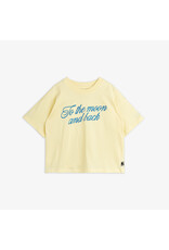 Mini Rodini To the moon emb ss tee Yellow