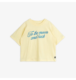 Mini Rodini To the moon emb ss tee Yellow