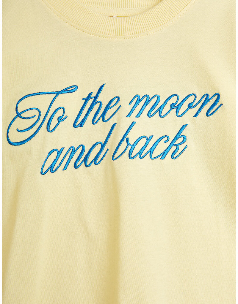 Mini Rodini To the moon emb ss tee Yellow