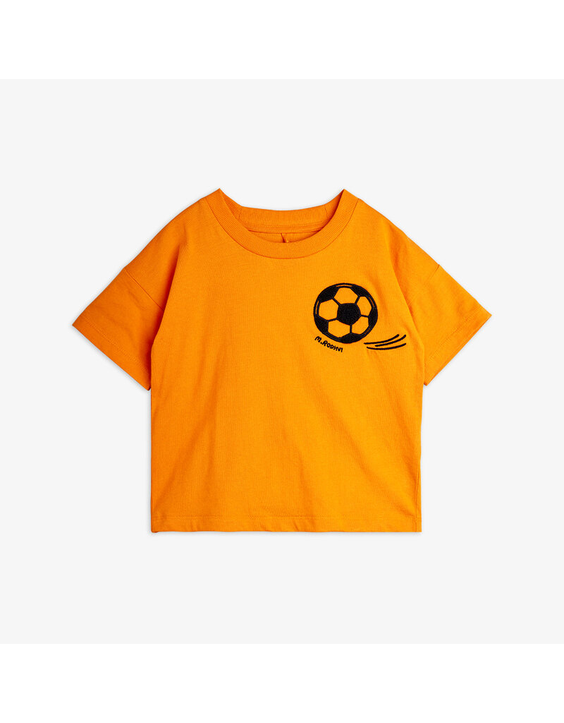 Mini Rodini Football chenille ss tee Orange