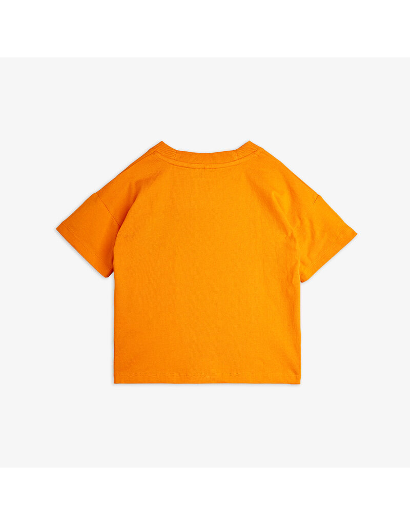 Mini Rodini Football chenille ss tee Orange
