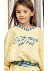 Mini Rodini To the moon emb sweatshirt Yellow