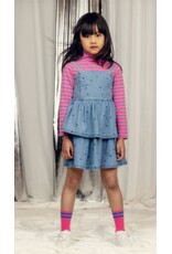 Mini Rodini Lw denim dots aop strap dress