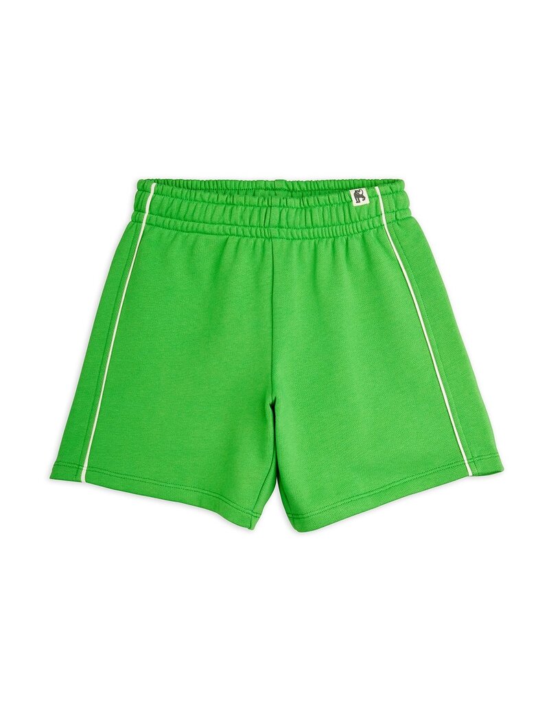 Mini Rodini Plain piping sweatshorts Green