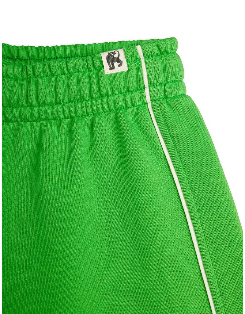 Mini Rodini Plain piping sweatshorts Green