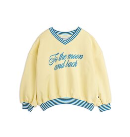 Mini Rodini To the moon emb sweatshirt Yellow