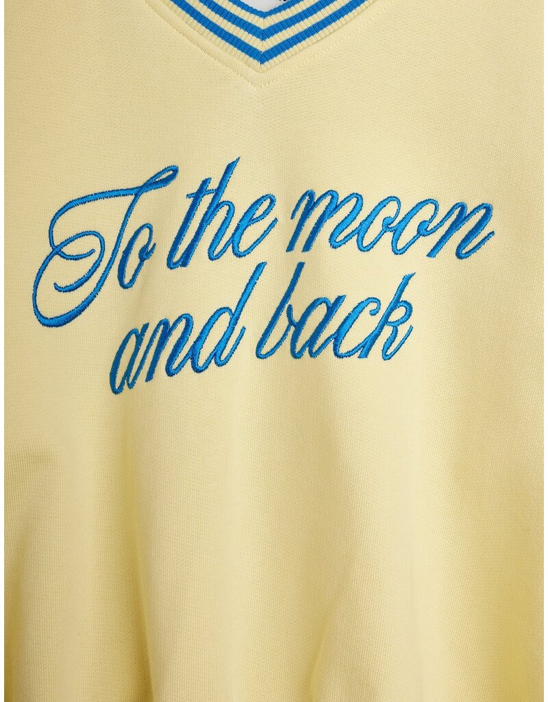 Mini Rodini To the moon emb sweatshirt Yellow