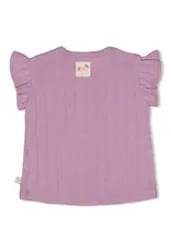 Feetje Top pointelle rib  Violet- Flower Ranch