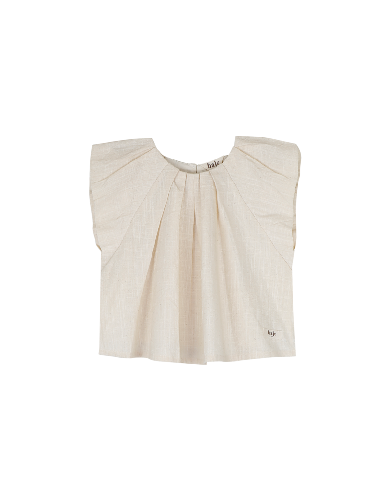 Baje Studio Moire Top Beige