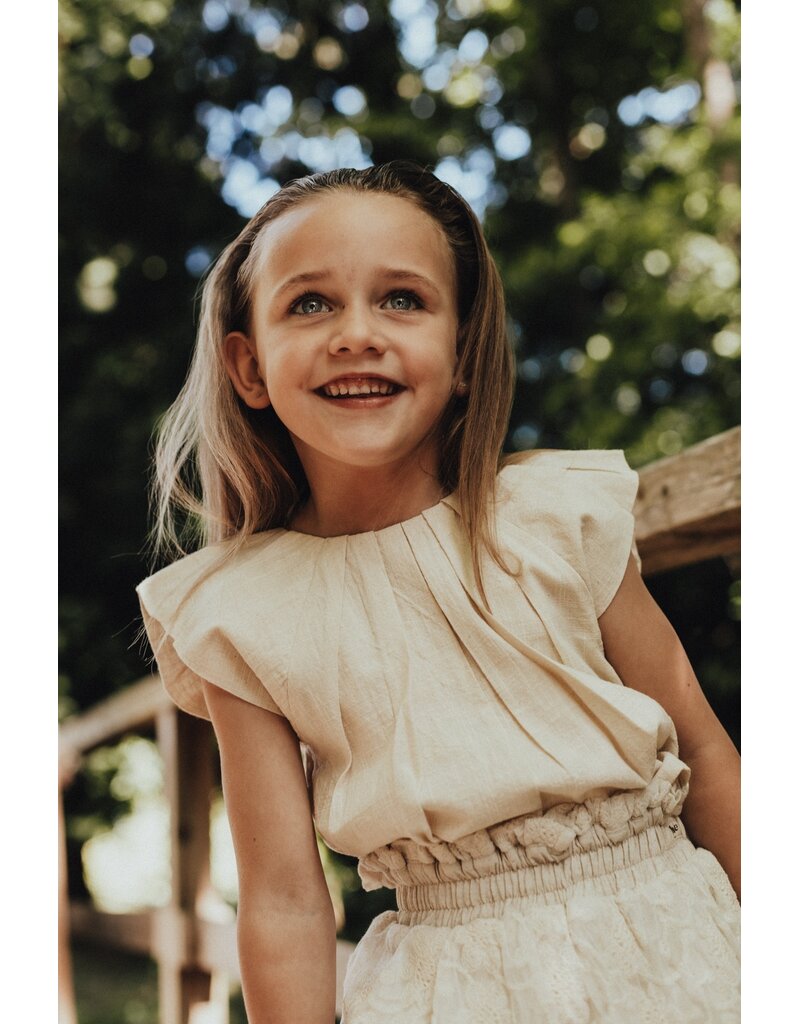 Baje Studio Moire Top Beige