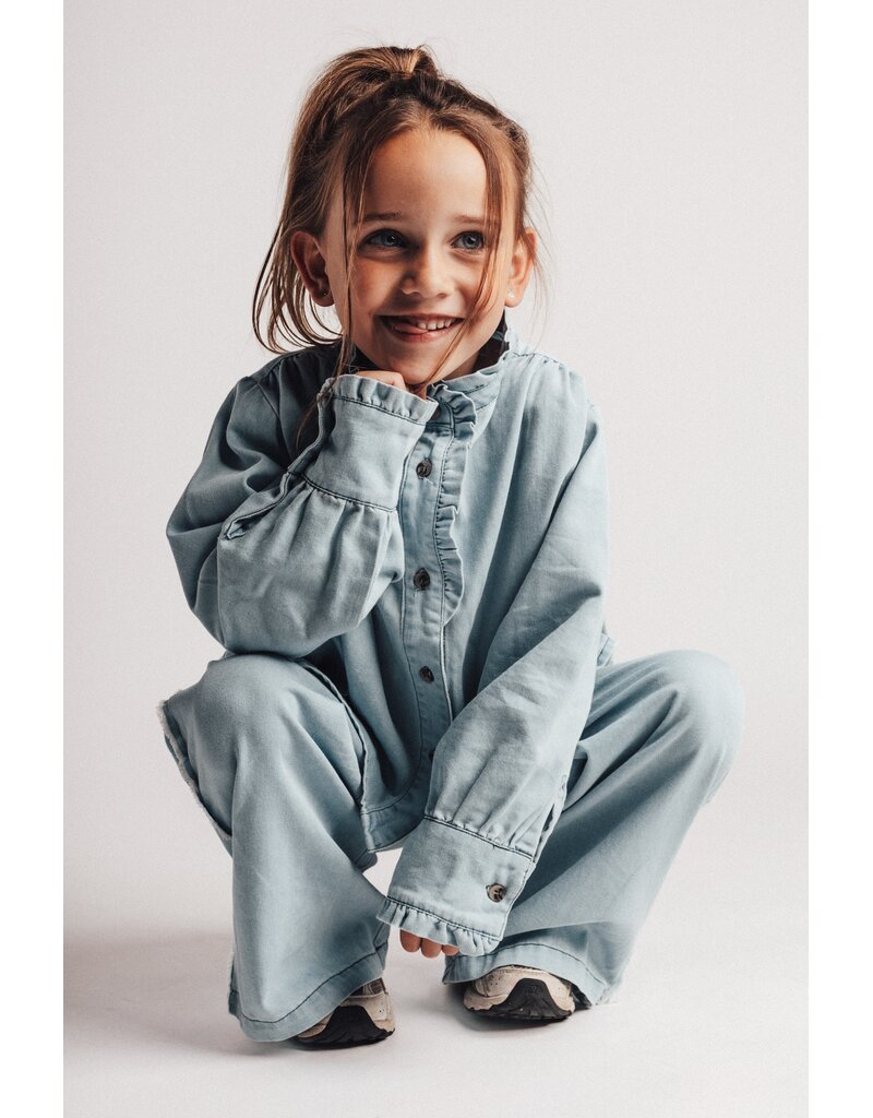 Baje Studio Lala Blouse Blue Denim Light