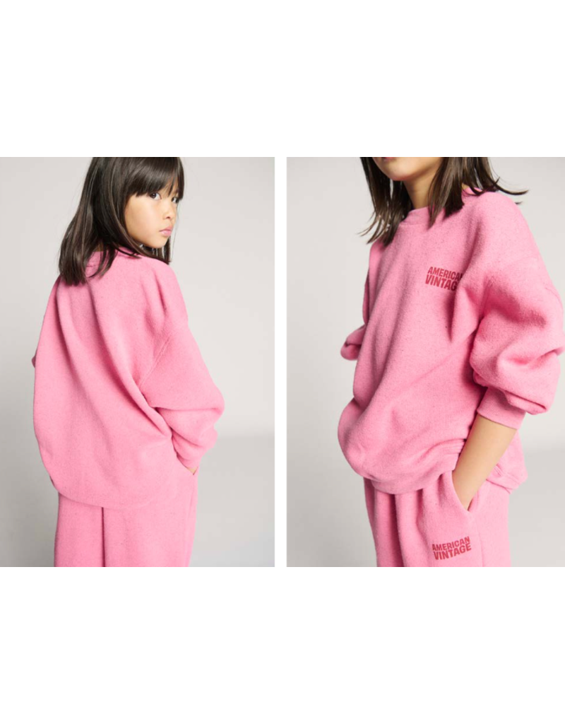 American Vintage Evona Sweater Framboisine Surteint