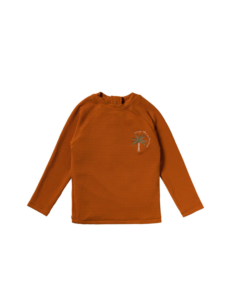 Salted Stories Solid | Swim Longsleeve Bombay Brown