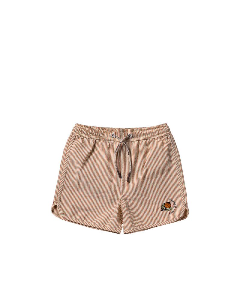 Salted Stories Seersucker | Swim Shorts Bombay Brown