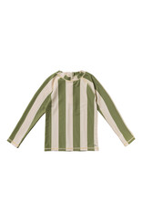 Salted Stories Wide Stripe Swim Longsleeve Iguana