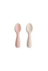 Mushie Starter Baby Spoon Blush/Shifting Sand