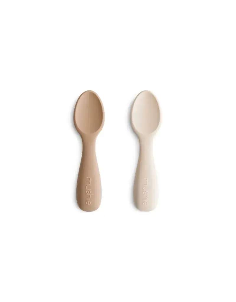 Mushie Starter Baby Spoon Natural/Shifting Sand