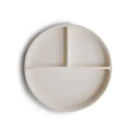 Mushie Silicone Plate Ivory