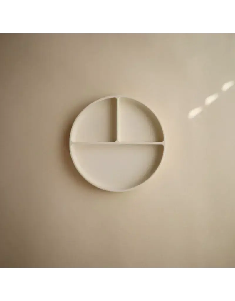 Mushie Silicone Plate Ivory