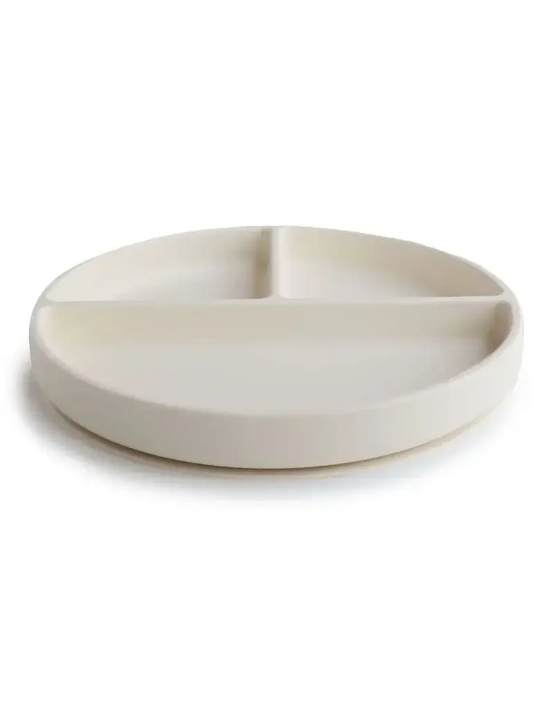 Mushie Silicone Plate Ivory