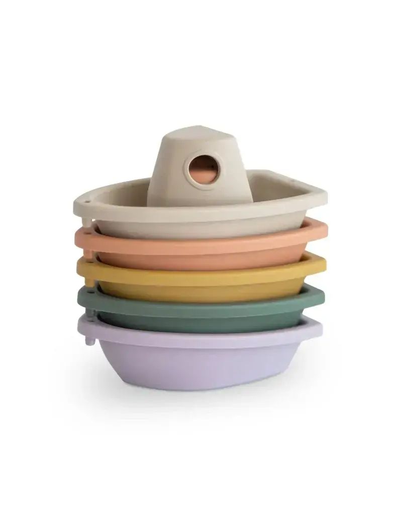 Mushie Bath Boats Petal