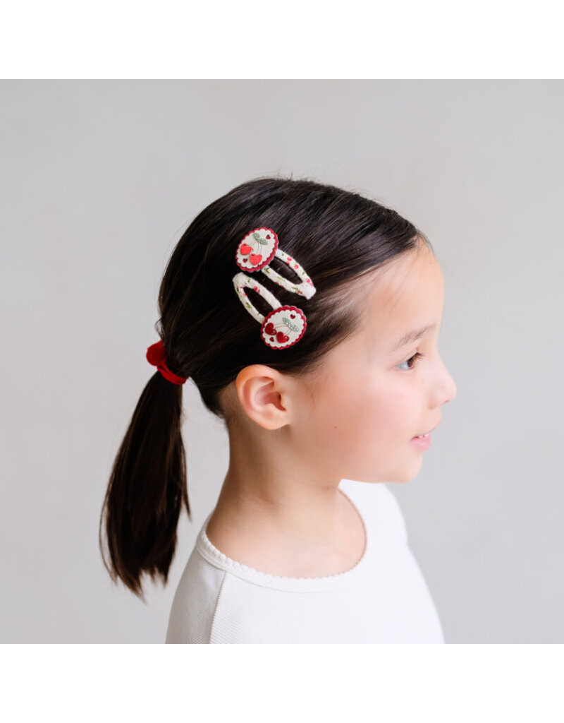 Mimi & Lula Scallop Framed Cherries Clic Clacs