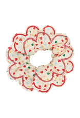 Mimi & Lula Heart Print Scalloped Scrunchie