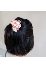 Mimi & Lula Heart Print Scalloped Scrunchie