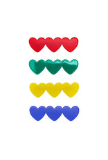 Mimi & Lula Heart Acetate Clips