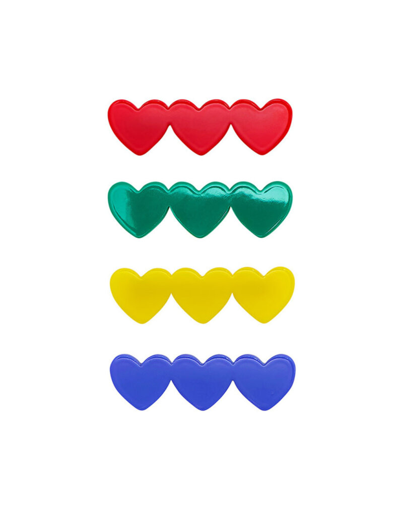 Mimi & Lula Heart Acetate Clips