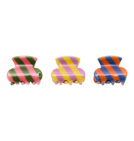 Mimi & Lula Striped Mini Claw Clips Bright Multi