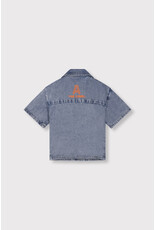 Alix the Label Kids Woven Short Sleeve Denim Blouse