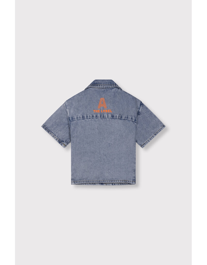 Alix the Label Kids Woven Short Sleeve Denim Blouse