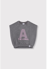 Alix the Label Kids Knitted Sleeveless Sweat Charcoal Grey