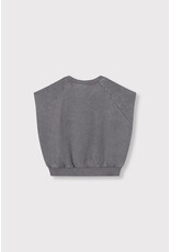 Alix the Label Kids Knitted Sleeveless Sweat Charcoal Grey
