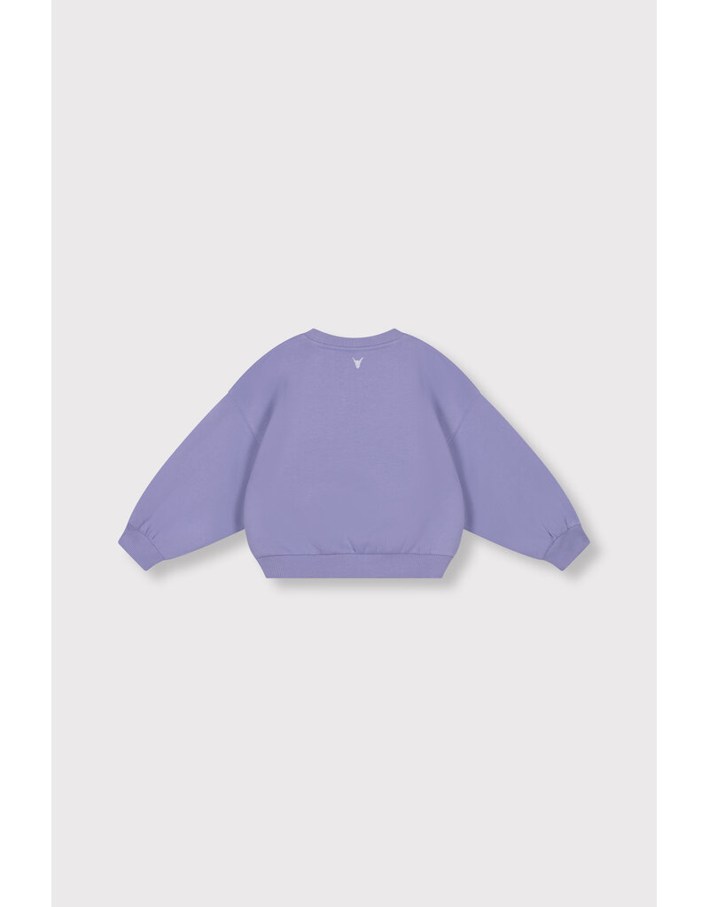 Alix the Label Kids Knitted Alix Club Print Sweater Lilac
