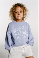 Alix the Label Kids Knitted Alix Club Print Sweater Lilac