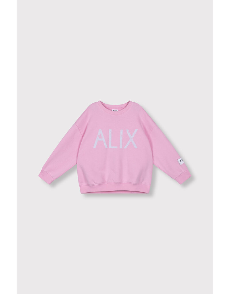 Alix the Label Kids Knitted on tour Sweater Pink