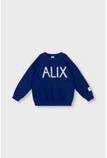 Alix the Label Kids Knitted on tour Sweater Royal Blue