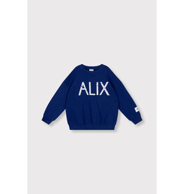 Alix the Label Kids Knitted on tour Sweater Royal Blue