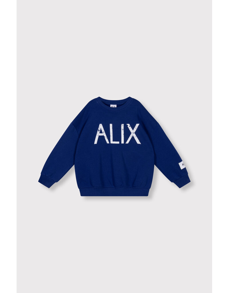 Alix the Label Kids Knitted on tour Sweater Royal Blue