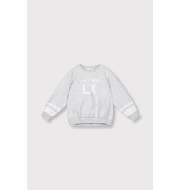 Alix the Label Kids Knitted Sporty Sweater Super Light Grey Melange